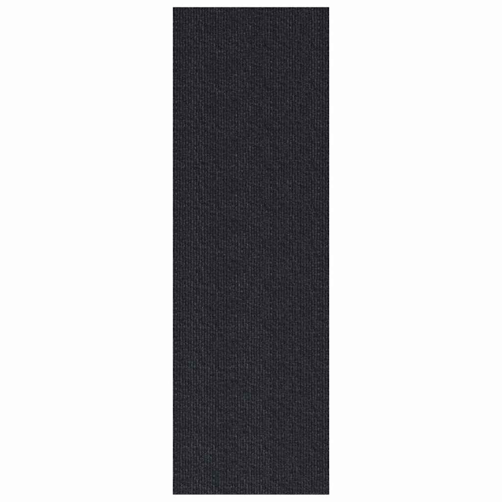 vidaXL Carpet Runner Anthracite 80 x 400 cm Fabric 2