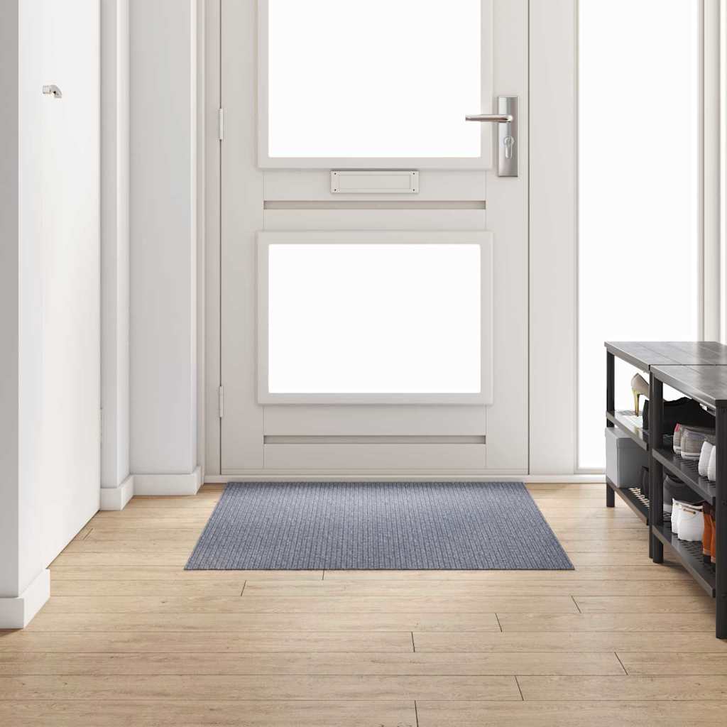 vidaXL Carpet Runner Light Grey 100 x 150 cm Fabric 1