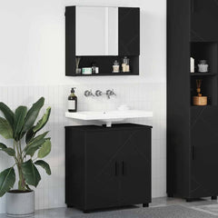 Bathroom Furniture Set 2 pcs 61 x 35 x 64 cm Black