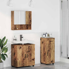 Bathroom Furniture Set 3 pcs 61 x 35 x 64 cm Old wood