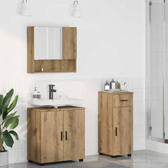 Bathroom Furniture Set 3 pcs 61 x 35 x 64 cm Artisan oak