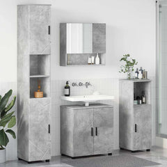 Bathroom Furniture Set 4 pcs 61 x 35 x 64 cm Concrete grey