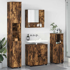 Bathroom Furniture Set 4 pcs 61 x 35 x 64 cm Smoked oak