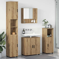 Bathroom Furniture Set 4 pcs 61 x 35 x 64 cm Artisan oak
