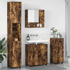 Bathroom Furniture Set 4 pcs 61 x 35 x 64 cm Smoked oak