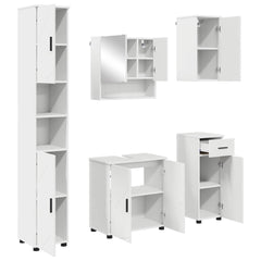 Bathroom Furniture Set 5 pcs 61 x 35 x 64 cm White