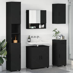 Bathroom Furniture Set 5 pcs 61 x 35 x 64 cm Black