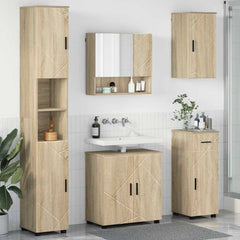 Bathroom Furniture Set 5 pcs 61 x 35 x 64 cm Sonoma oak