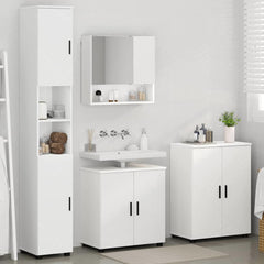 Bathroom Furniture Set 4 pcs 61 x 35 x 64 cm White
