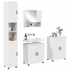 Bathroom Furniture Set 4 pcs 61 x 35 x 64 cm White
