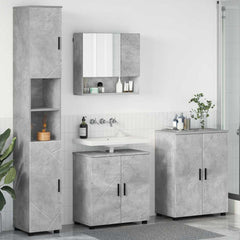 Bathroom Furniture Set 4 pcs 61 x 35 x 64 cm Concrete grey