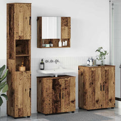 Bathroom Furniture Set 4 pcs 61 x 35 x 64 cm Old wood