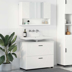 Bathroom Furniture Set 2 pcs White
