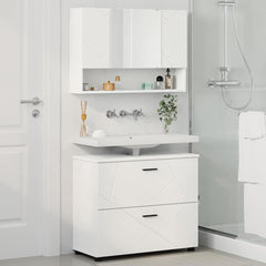 Bathroom Furniture Set 2 pcs White