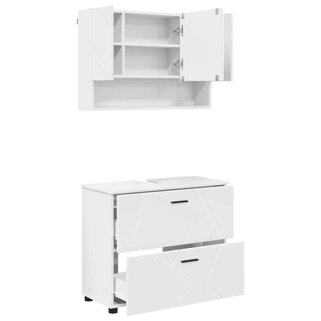 Bathroom Furniture Set 2 pcs White