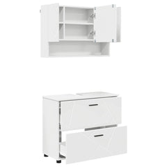 Bathroom Furniture Set 2 pcs White