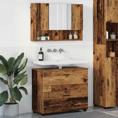 Bathroom Furniture Set 2 pcs Old wood
