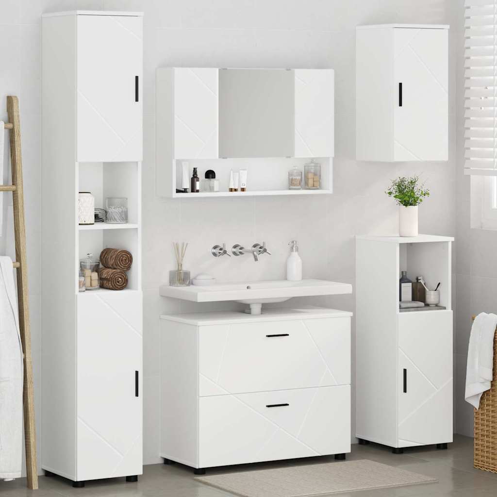 Bathroom Furniture Set 5 pcs White