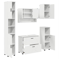 Bathroom Furniture Set 5 pcs White