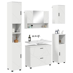 Bathroom Furniture Set 5 pcs White