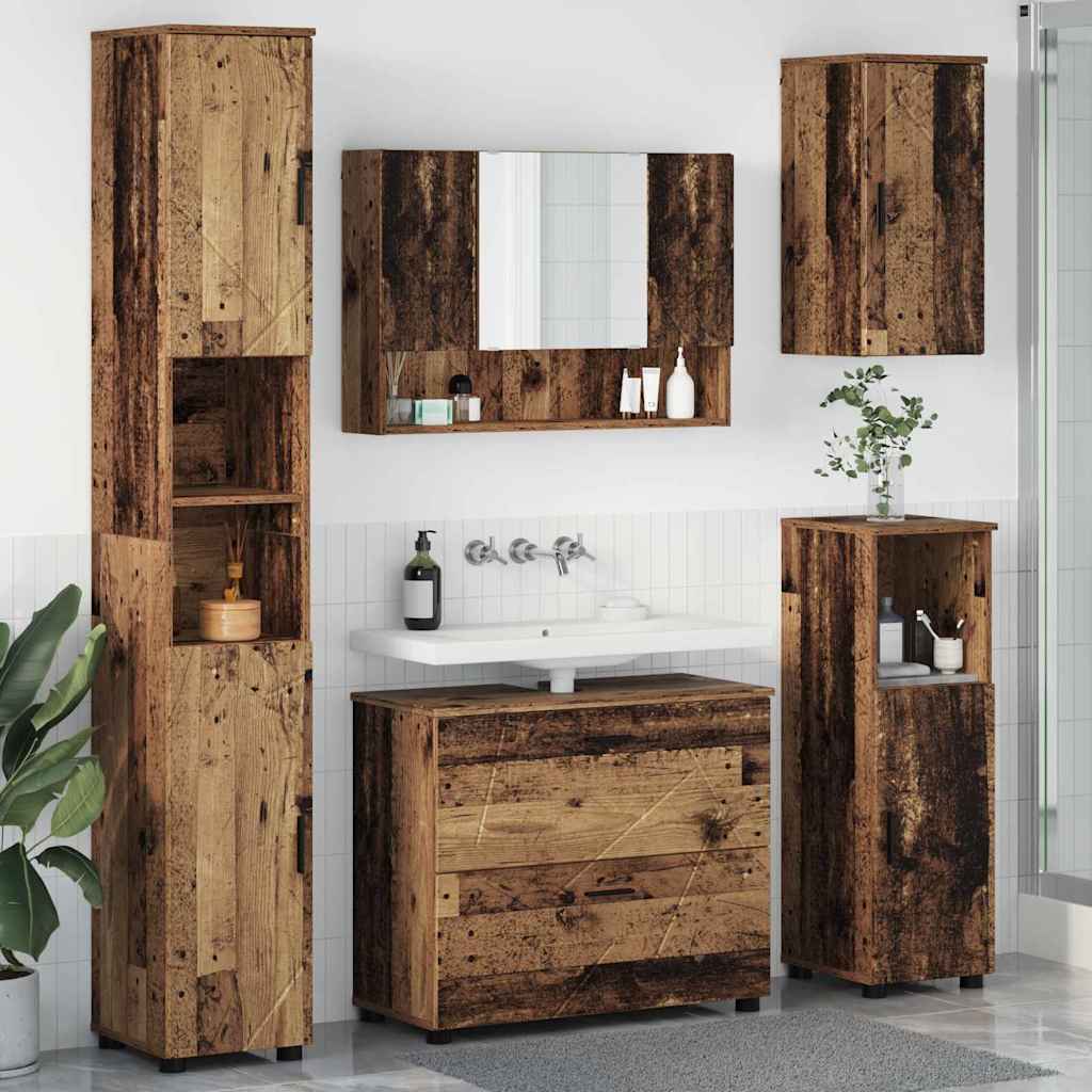 Bathroom Furniture Set 5 pcs Old wood