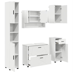 Bathroom Furniture Set 5 pcs White