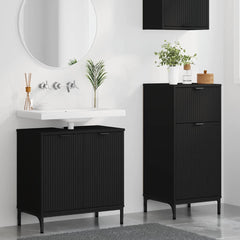 Bathroom Furniture Set 2 pcs Black