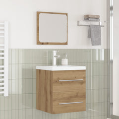 Sink Cabinet with Built-in Basin Engineered Wood Artisan oak