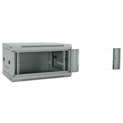 vidaXL Network Cabinet with Storage Grey 60 x 45 x 35 cm Steel 2