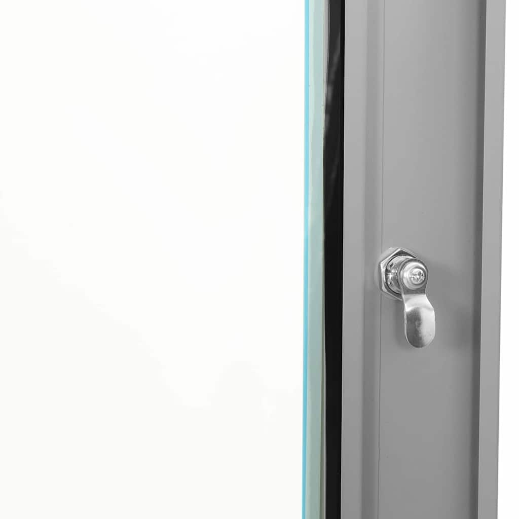 vidaXL Network Cabinet with Storage Grey 53 x 45 x 21 cm Steel 6