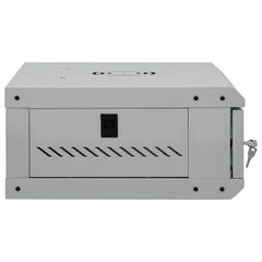 vidaXL Network Cabinet with Storage Grey 53 x 45 x 21 cm Steel 4