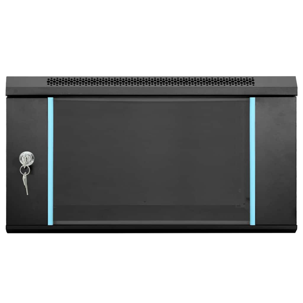 vidaXL Network Cabinet with Storage Black 53 x 60 x 30 cm Steel 3