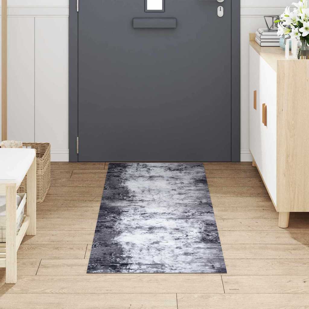 vidaXL Kitchen Rug Grey 180 x 60 cm Velvet 3