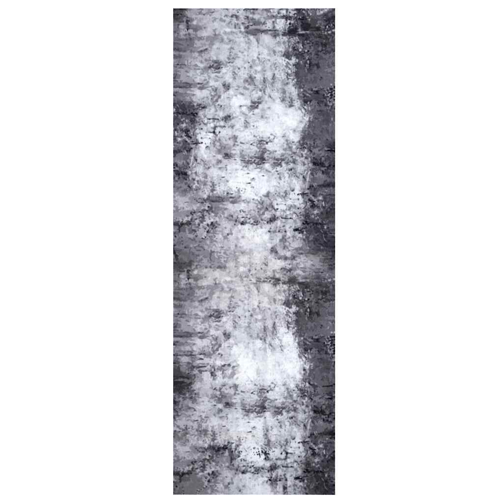 vidaXL Kitchen Rug Grey 180 x 60 cm Velvet 2