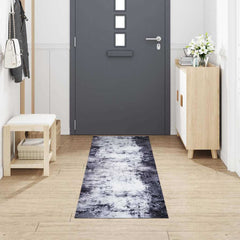 vidaXL Kitchen Rug Grey 300 x 60 cm Velvet 3