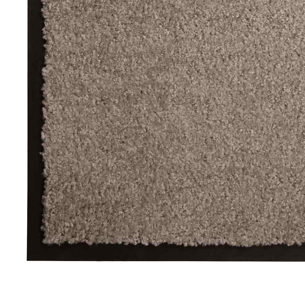 vidaXL Door Mat Beige 80 x 120 x 1.2 cm Teddy Fabric 4