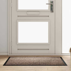 vidaXL Door Mat Beige 80 x 120 x 1.2 cm Teddy Fabric 1
