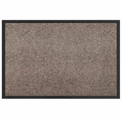 vidaXL Door Mat Beige 80 x 120 x 1.2 cm Teddy Fabric 2