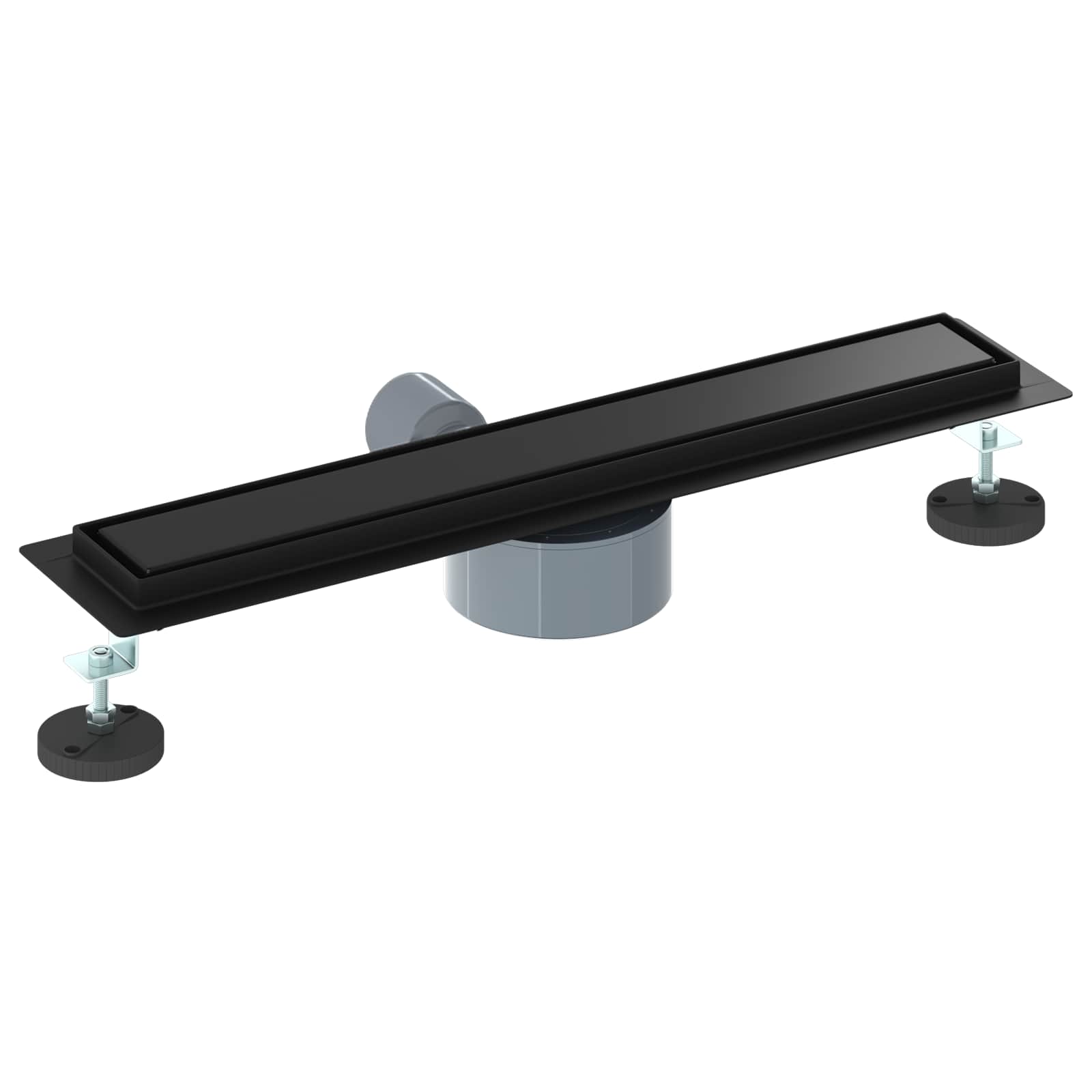 vidaXL Shower Drain 2-in-1 with 360° Siphon Black 50 cm 6
