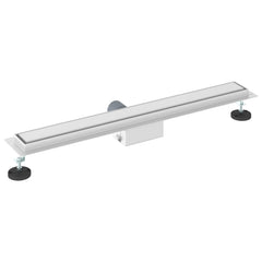 vidaXL 2 in 1 Shower Drain Silver 70 cm Stainless Steel 304 6
