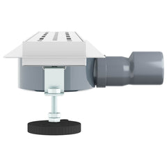 vidaXL Shower Drain Line Design with 360° Siphon Silver 60 cm 5