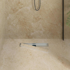 vidaXL Shower Drain 2-in-1 with 360° Siphon Silver 54 x 11 x 9.5 cm 3