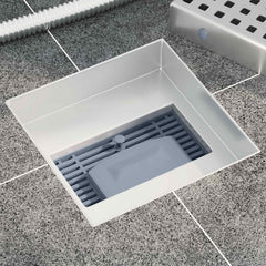 vidaXL Dot Shower Drain Silver 15 x 15 cm Stainless Steel 304 3