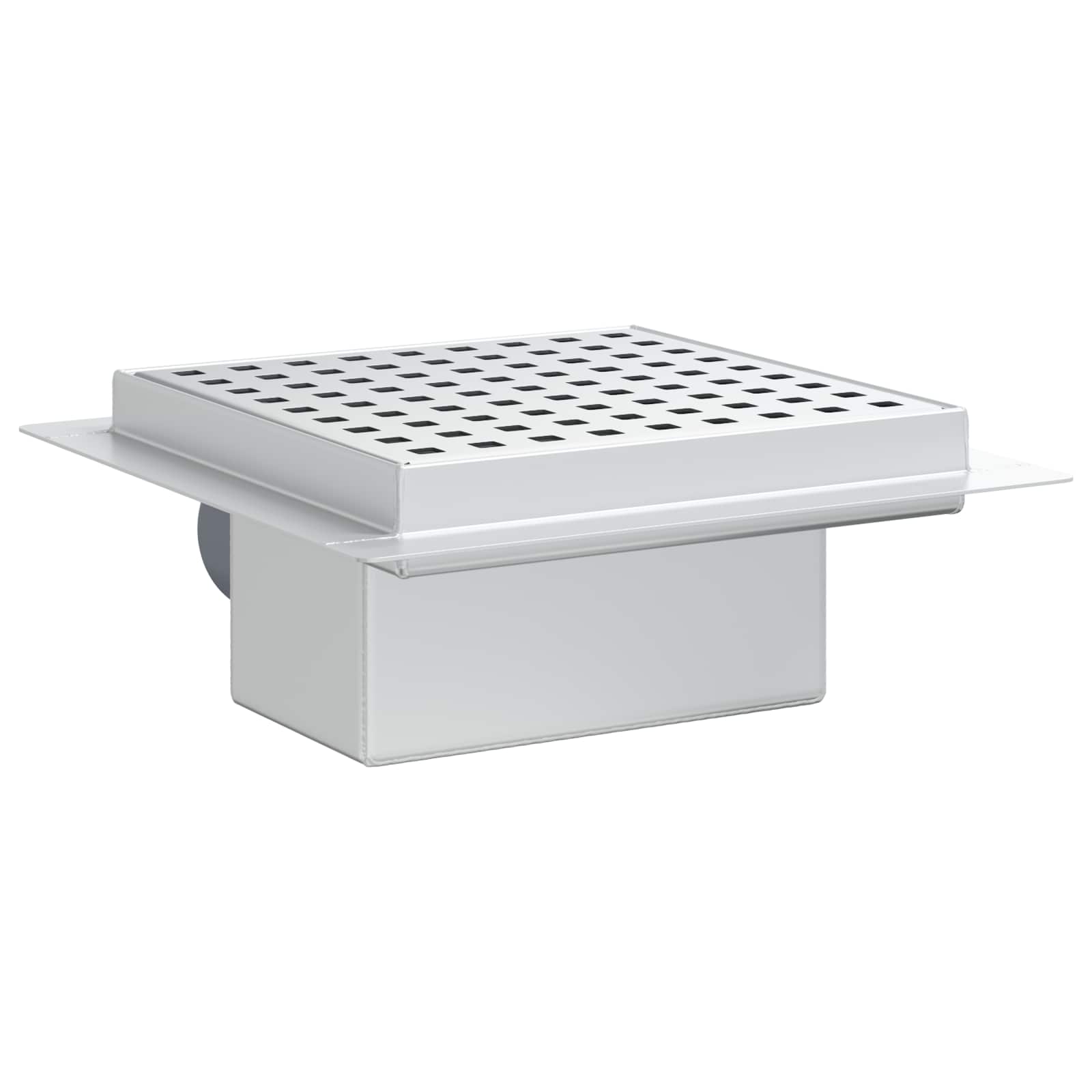 vidaXL Dot Shower Drain Silver 15 x 15 cm Stainless Steel 304 6
