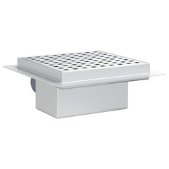 vidaXL Dot Shower Drain Silver 15 x 15 cm Stainless Steel 304 6