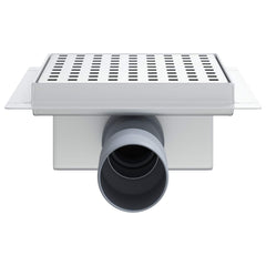 vidaXL Dot Shower Drain Silver 15 x 15 cm Stainless Steel 304 4