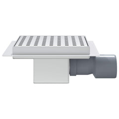 vidaXL Dot Shower Drain Silver 15 x 15 cm Stainless Steel 304 5