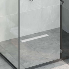 vidaXL 2 in 1 Shower Drain Silver 50 cm Stainless Steel 304 1