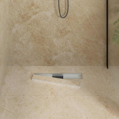 vidaXL 2 in 1 Shower Drain Silver 50 cm Stainless Steel 304 3
