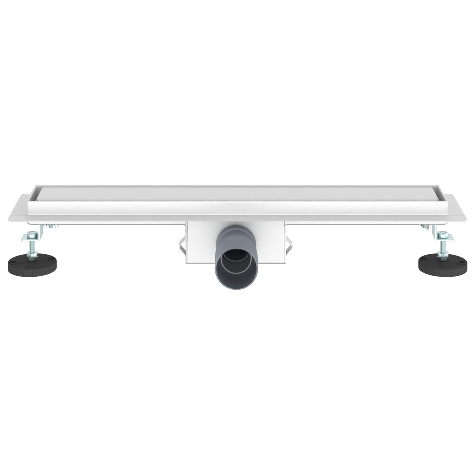 vidaXL 2 in 1 Shower Drain Silver 50 cm Stainless Steel 304 4